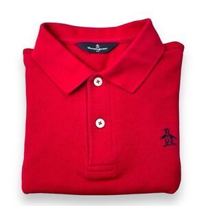 Munsingwear Polo Shirt‎ Mens Large L Red Short Sleeve Collar Shirt